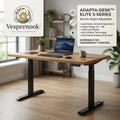 Vespernook™ HearthRise Dual-Tier Smart Height-Adjustable Desk